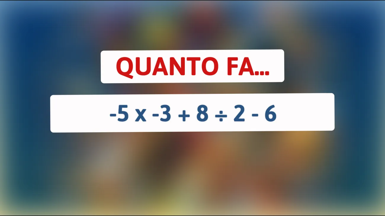 \"Ecco il rompicapo matematico che solo i veri geni riescono a risolvere! Sei abbastanza intelligente?\""