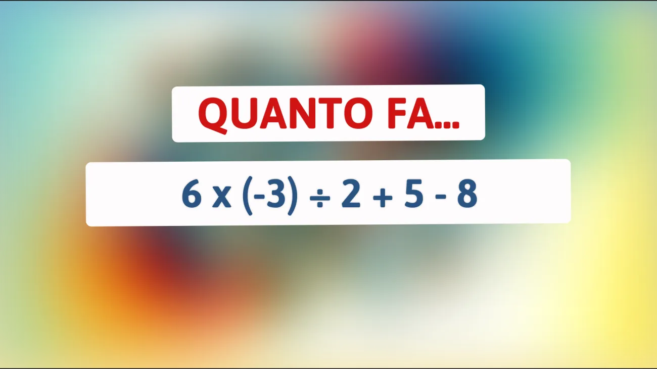 \"Solo il 5% delle persone può risolvere questo enigma matematico: sei tra i geni capaci di scoprirlo?\""