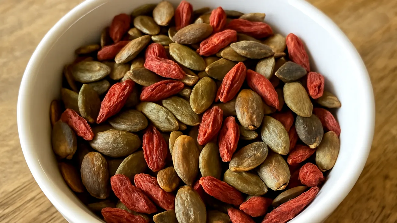 Mix di semi di zucca tostati con bacche di goji"