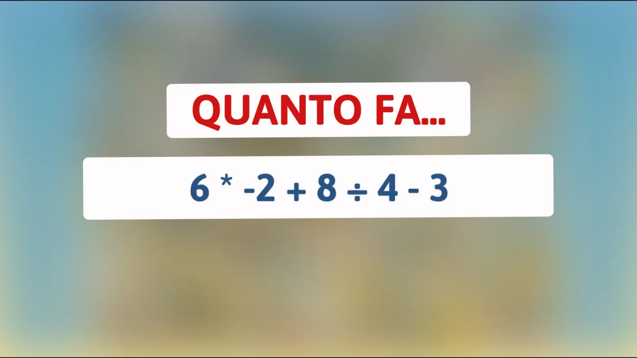 Scopri se sei un genio matematico: risolvi questo indovinello che solo i veri cervelloni possono risolvere!"